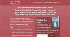 Desktop Screenshot of healthybabycode.com